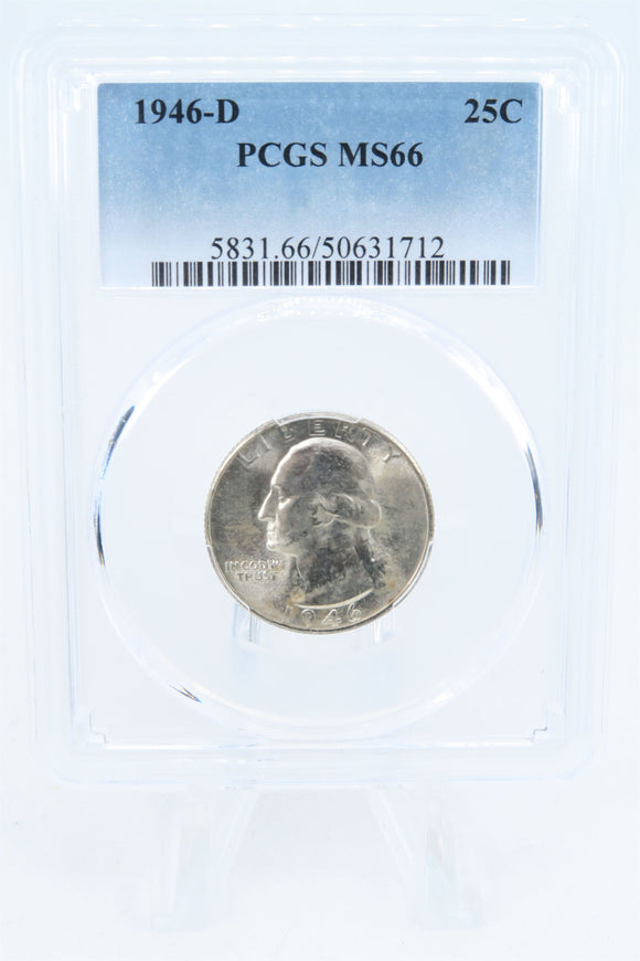 1946-D PCGS MS66 Washington Quarter Business Strike 25C