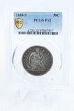 1869-S PCGS F12 Liberty Seated Half Dollar Business Strike 50C