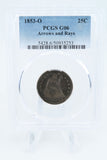 1853-O PCGS G06 Liberty Seated Quarter Business Strike 25C