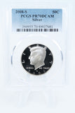 2008-S PCGS PR70DCAM Silver Kennedy Half Dollar Proof 50C