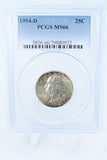1954-D PCGS MS66 Washington Quarter Business Strike 25C