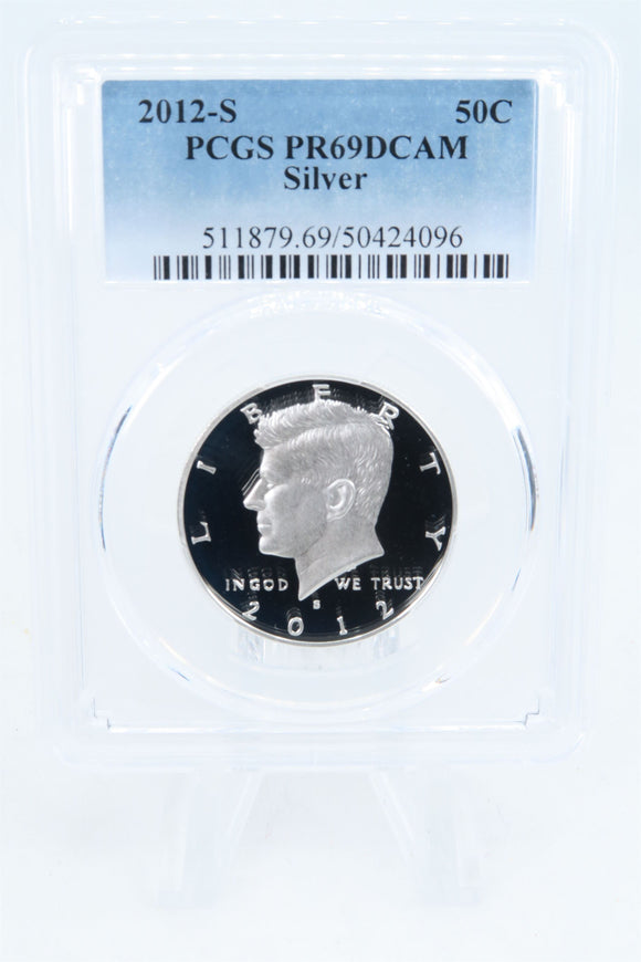 2012-S PCGS PR69DCAM Silver Kennedy Half Dollar Proof 50C