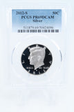 2012-S PCGS PR69DCAM Silver Kennedy Half Dollar Proof 50C