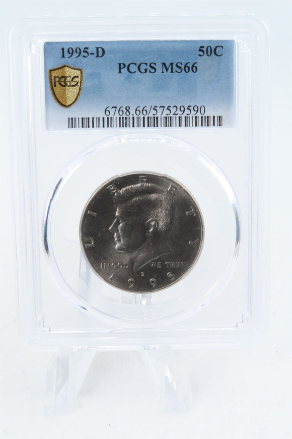 1995-D PCGS MS66 Kennedy Half Dollar Business Strike 50C