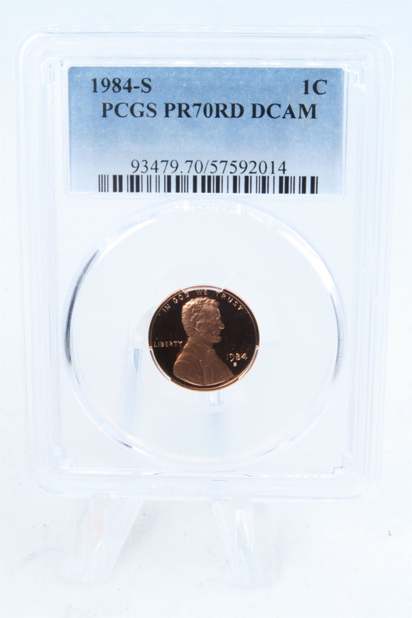 1984-S PCGS PR70DCAM Lincoln Memorial Cent Proof 1C