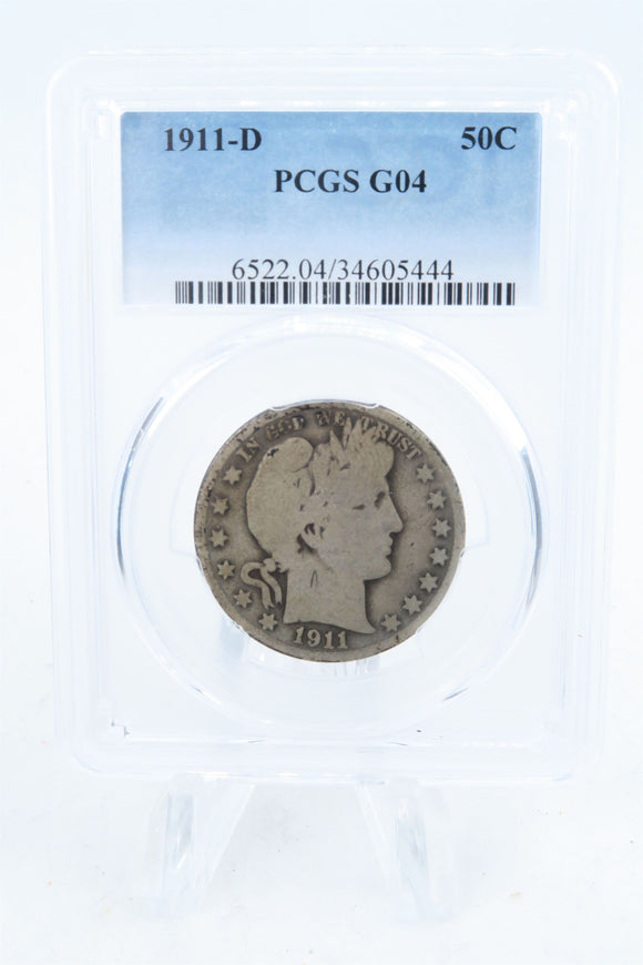 1911-D PCGS G04 Barber Half Dollar Business Strike 50C
