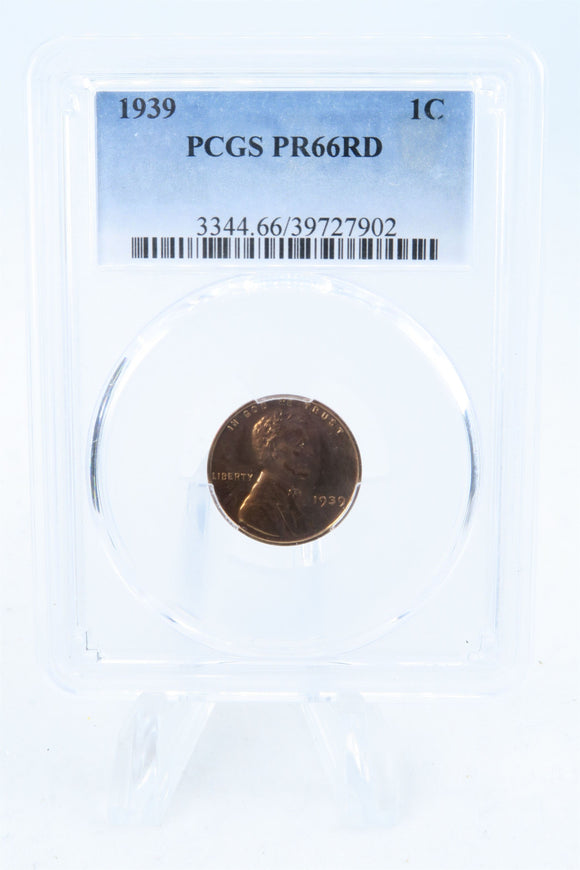 1939-P PCGS PR66RD Lincoln Wheat Cent Proof 1C