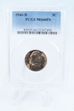 1946-D PCGS MS66FS Jefferson Nickel Full Steps Business Strike 5C