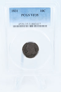 1831-P PCGS VF35 Capped Bust Dime Business Strike 10C