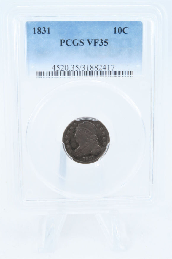 1831-P PCGS VF35 Capped Bust Dime Business Strike 10C