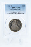 1853-O PCGS G04 Liberty Seated Half Dollar Business Strike 50C