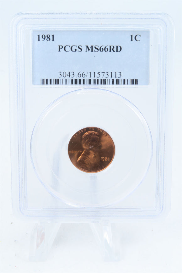 1981-P PCGS MS66RD Lincoln Memorial Cent Business Strike 1C