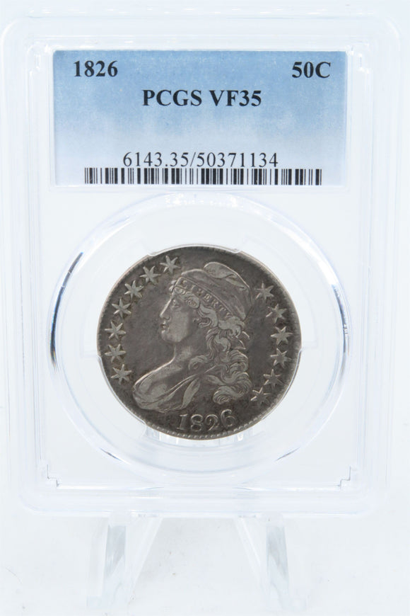 1826-P PCGS VF35 Capped Bust Half Dollar Business Strike 50C
