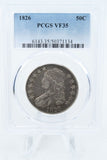 1826-P PCGS VF35 Capped Bust Half Dollar Business Strike 50C