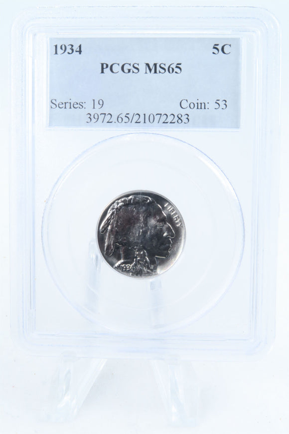 1934-P PCGS MS65 Buffalo Nickel Business Strike 5C