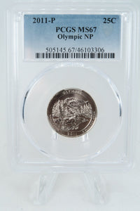 2011-P PCGS MS67 Olympic NP Quarter Business Strike 25C