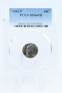 1982-P PCGS MS66FB Roosevelt Dime Business Strike 10C