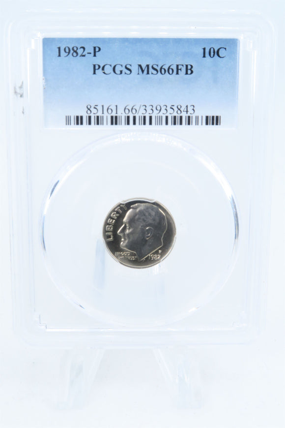 1982-P PCGS MS66FB Roosevelt Dime Business Strike 10C