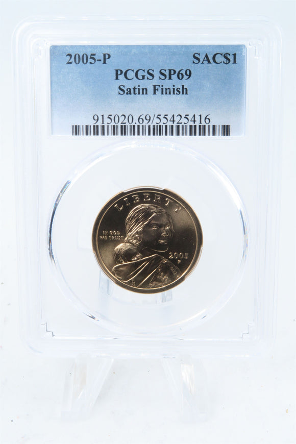 2005-P PCGS SP69 Sacagawea Dollar Satin Finish