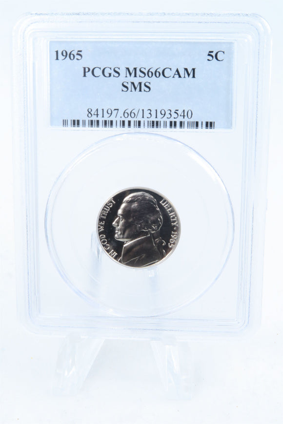 1965-P PCGS SP66CAM SMS Jefferson Nickel 5C