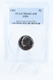 1965-P PCGS SP66CAM SMS Jefferson Nickel 5C