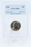 1938-P PCGS MS65 Washington Quarter Business Strike 25C