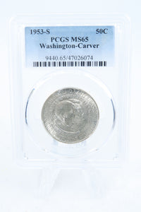 1953-S PCGS MS65 Washington-Carver Classic Commemorative Half Dollar 50C