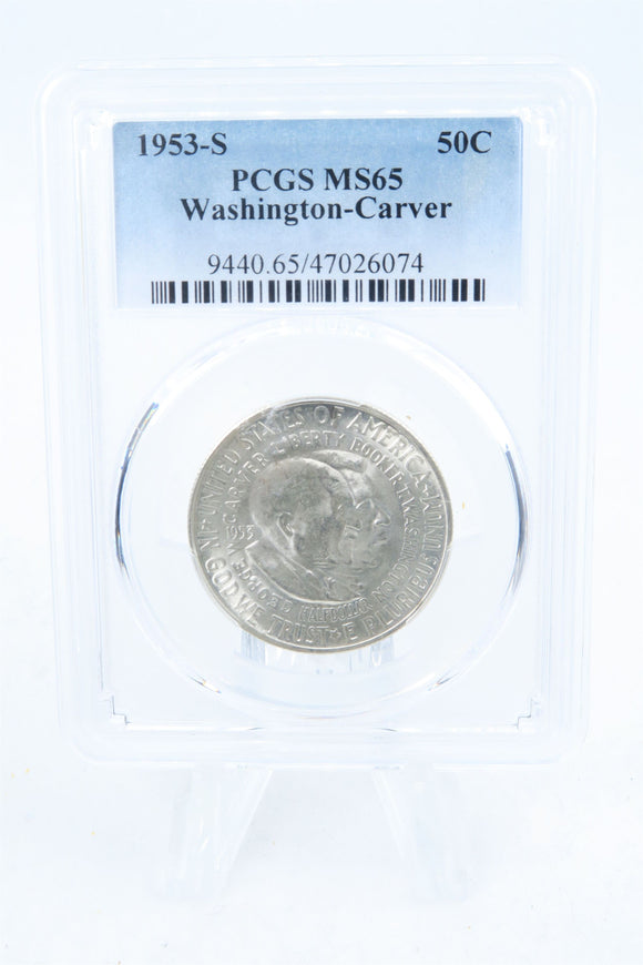 1953-S PCGS MS65 Washington-Carver Classic Commemorative Half Dollar 50C