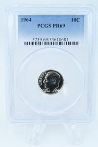 1964-P PCGS PR69 Roosevelt Dime Proof 10C