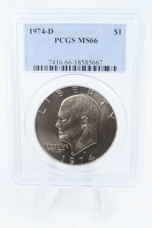 1974-D PCGS MS66 Eisenhower Ike Dollar Business Strike