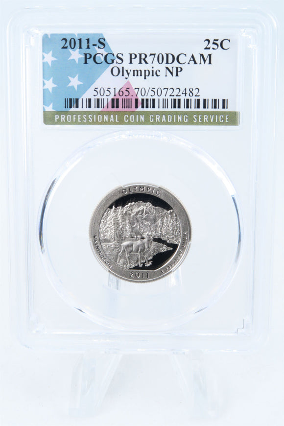 2011-S PCGS PR70DCAM Olympic NP Quarter Proof 25C
