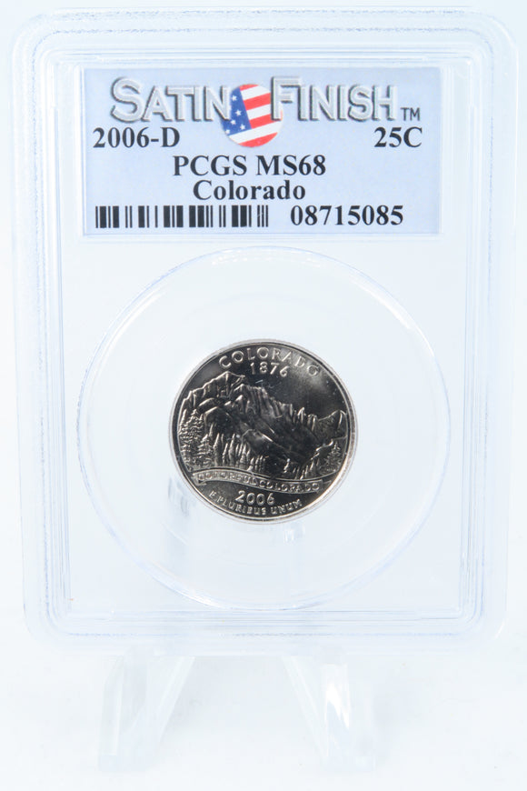 2006-D PCGS SP68 Colorado Satin Finish State Quarter 25C