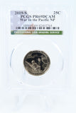 2019-S PCGS PR69DCAM War In The Pacific NP Quarter Proof 25C
