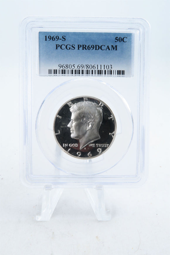 1969-S PCGS PR69DCAM Kennedy Half Dollar Proof 50C