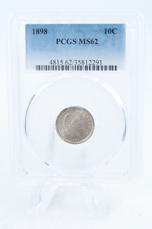 1898-P PCGS MS62 Barber Dime Business Strike 10C