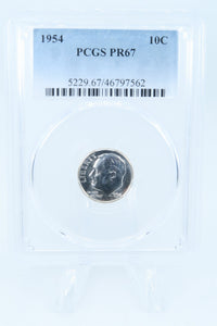 1954-P PCGS PR67 Roosevelt Dime Proof 10C