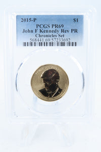 2015-P PCGS PR69 John F. Kennedy Presidential Dollar Reverse Proof