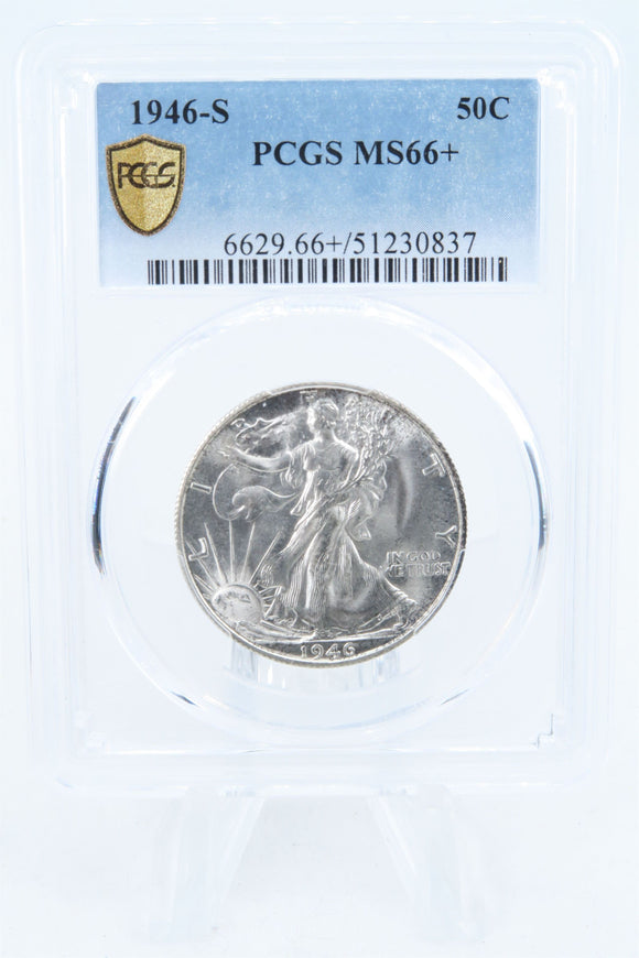1946-S PCGS MS66+ Walking Liberty Half Dollar Business Strike 50C