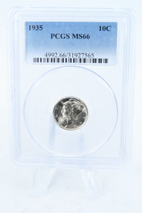 1935-P PCGS MS66 Mercury Dime Business Strike 10C
