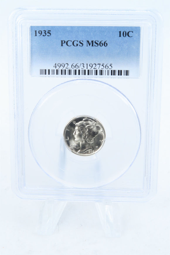 1935-P PCGS MS66 Mercury Dime Business Strike 10C