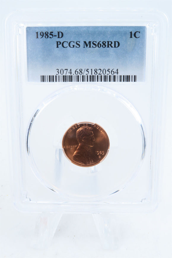 1985-D PCGS MS68RD Lincoln Memorial Cent Business Strike 1C