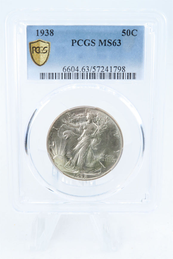 1938-P PCGS MS63 Walking Liberty Half Dollar Business Strike 50C