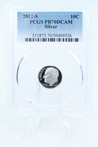 2012-S PCGS PR70DCAM Silver Roosevelt Dime Proof 10C