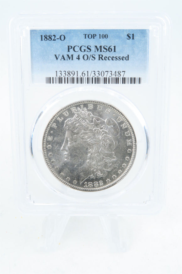 1882-O PCGS MS61 VAM 4 O/S Recessed Morgan Dollar Business Strike
