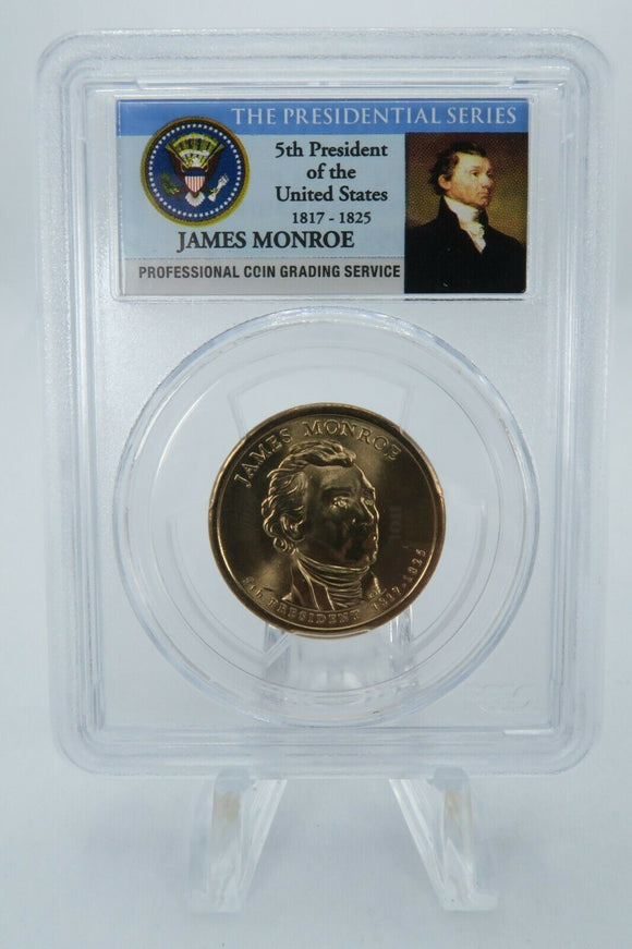2008-P PCGS MS66 James Monroe - Position A Dollar Business Strike