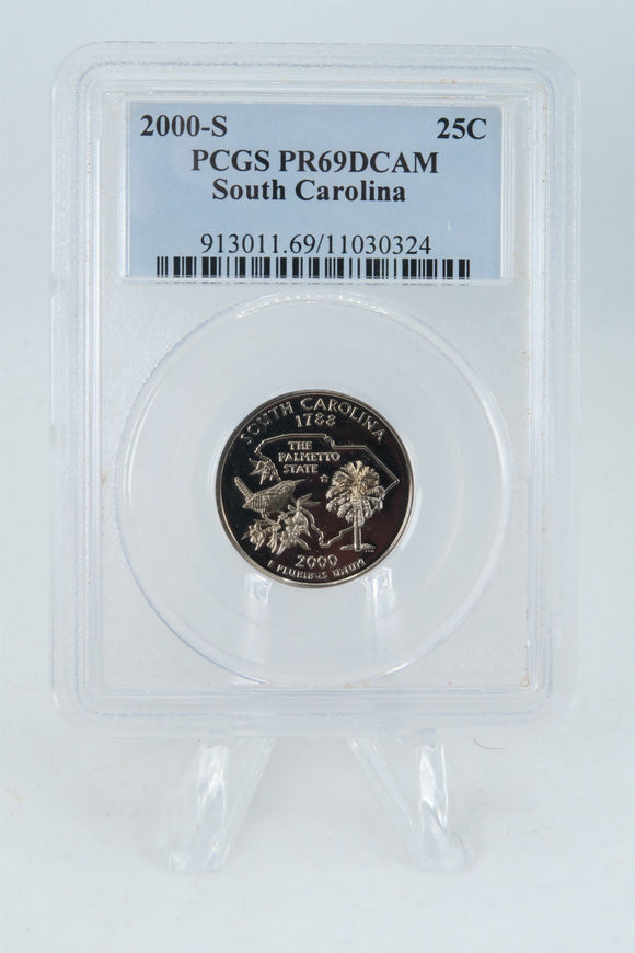 2000-S PCGS PR69DCAM South Carolina State Quarter Proof 25C