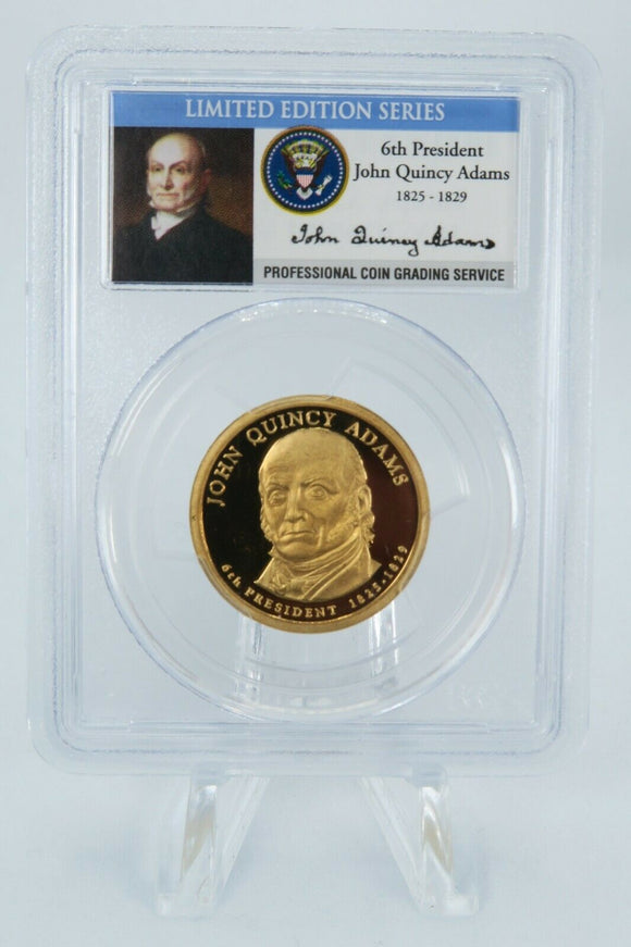 2008-S PCGS PR69DCAM John Quincy Adams Presidential Dollar Proof