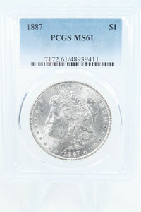 1887-P PCGS MS61 Morgan Dollar Business Strike