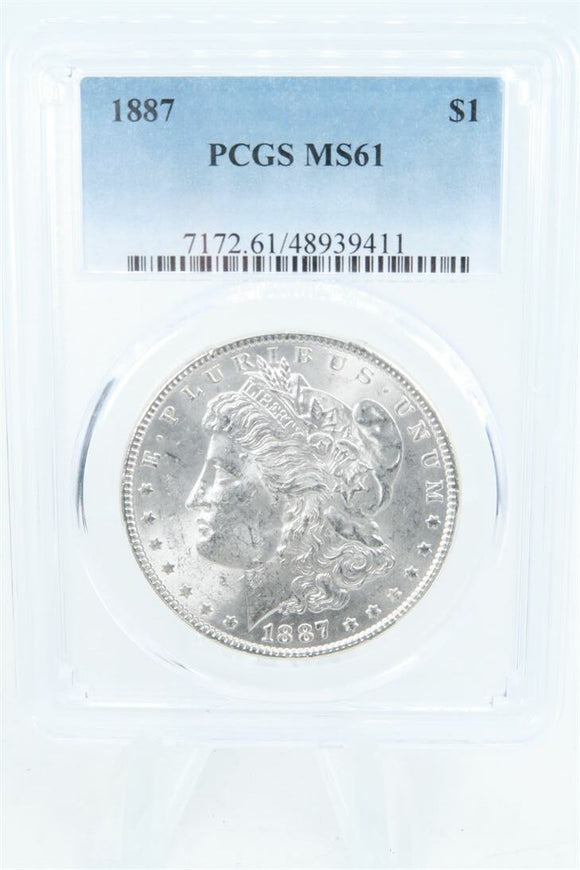 1887-P PCGS MS61 Morgan Dollar Business Strike