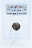 2006-P PCGS SP69 Satin Finish Roosevelt Dime 10C